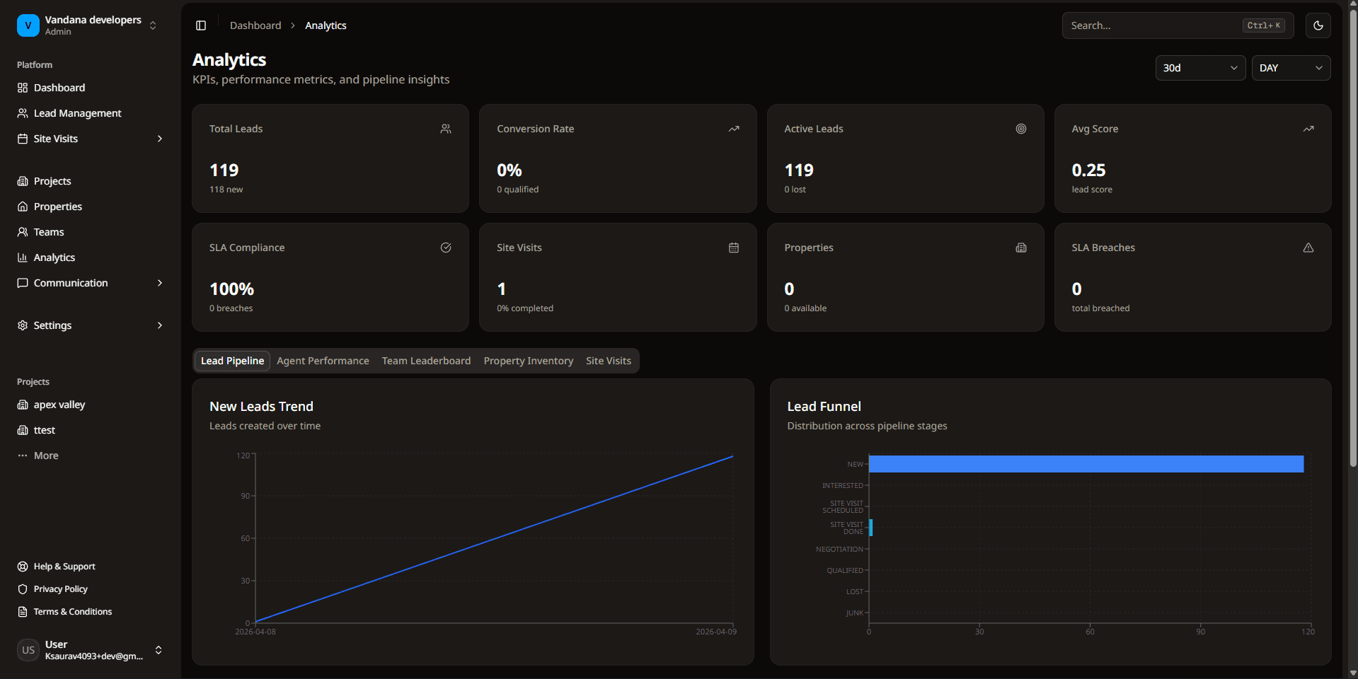 app screen